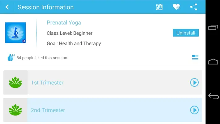 Prenatal Yoga android App screenshot 0